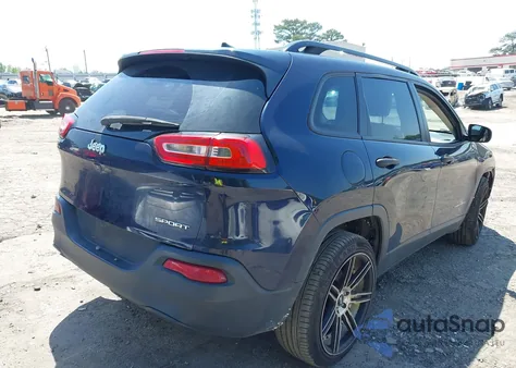 2016 Jeep Cherokee Sport из США, поврежденный, VIN 1C4PJLAB9GW159104